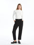 LC Waikiki Belted Loose Fit Women's Trousers